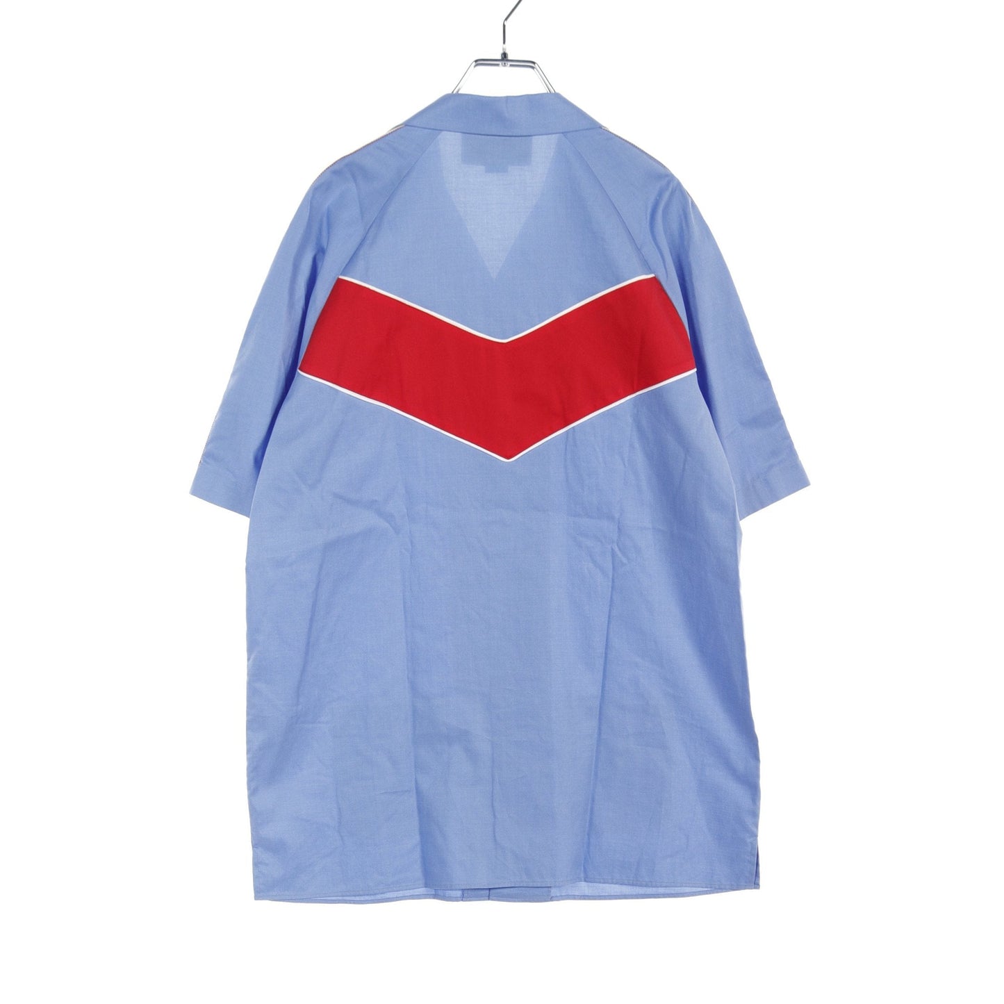 Luxury Gucci Trending 2025 Bowling Shirt Cotton Light blue Red Multicolor