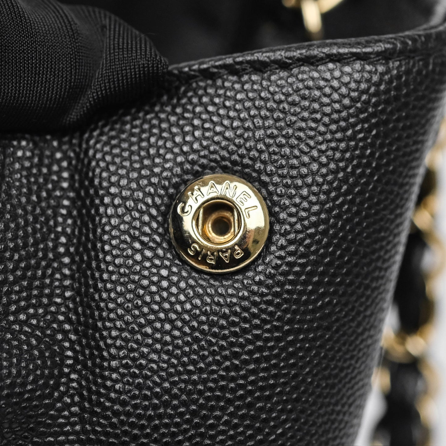 Chanel Small Business Affinity Shopping Bag Black Caviar Gold Hardware