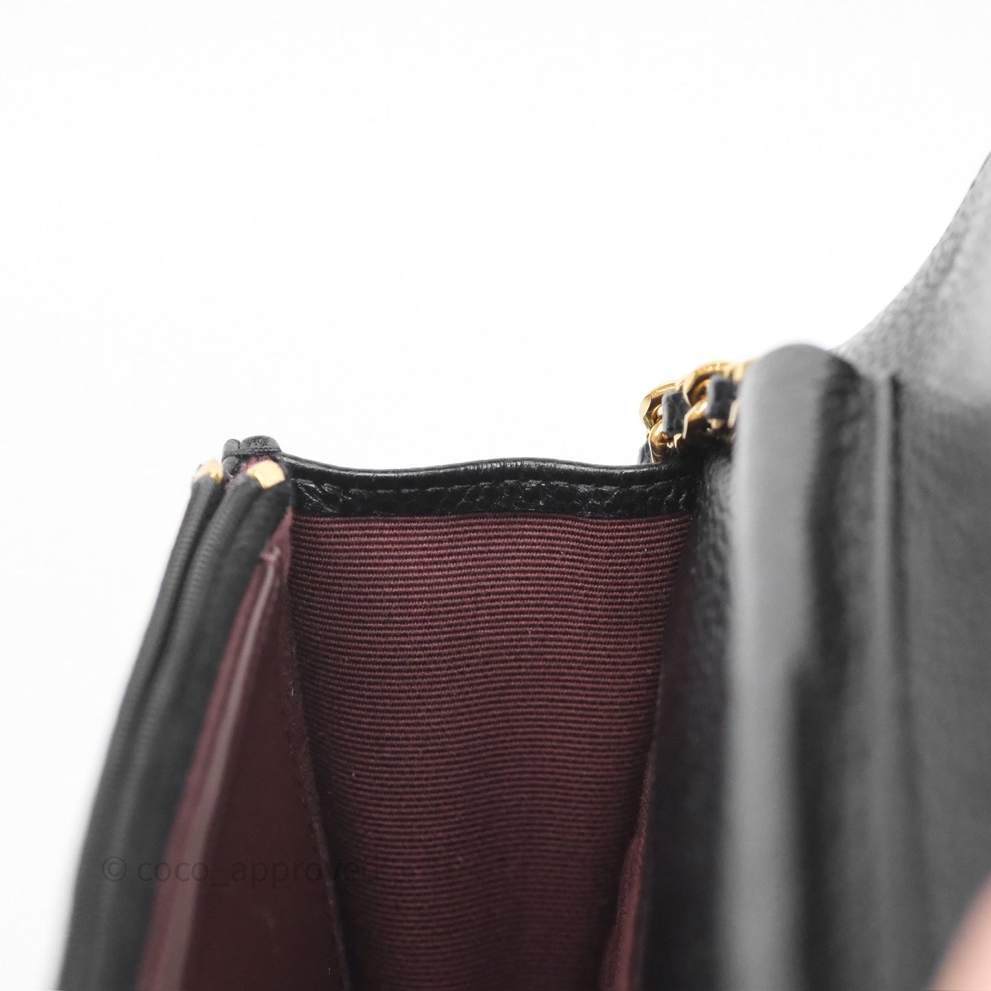 Chanel Classic Wallet On Chain WOC Quilted Black Caviar Gold Hardware