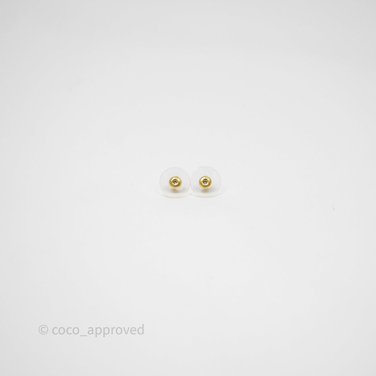 Chanel Star Drop CC Earrings Gold Tone 24C