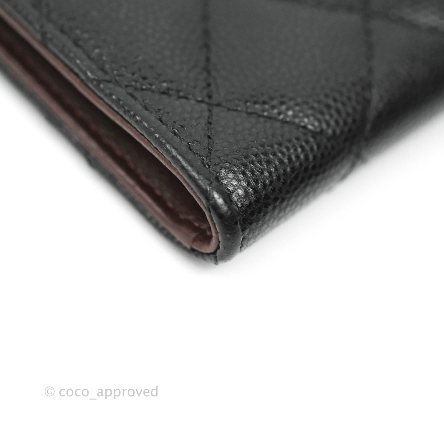 Chanel Classic Quilted Key holder Black Caviar Gold Hardware