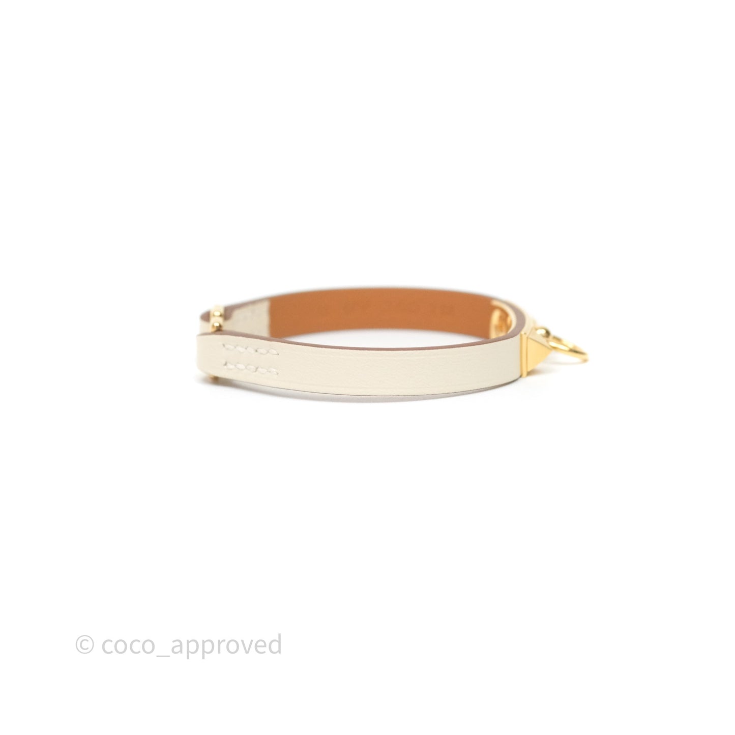 Hermès Rivale Mini Bracelet Nata Swift Gold Hardware