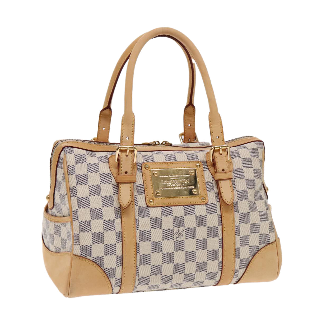 LOUIS VUITTON Damier Azur Berkeley Hand Bag N52001 LV 94817