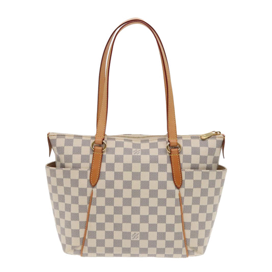 LOUIS VUITTON Damier Azur Totally PM Tote Bag N41280 LV 94818A