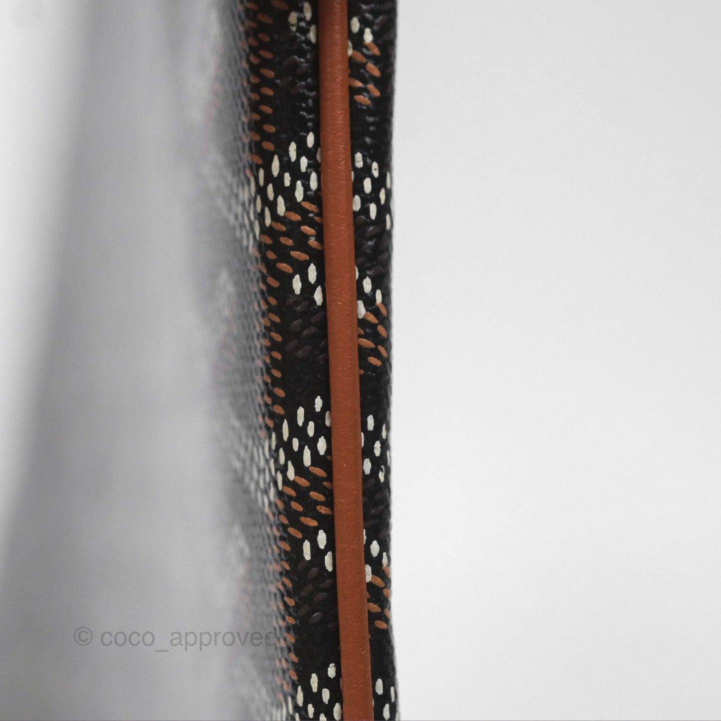 Goyard Sénat MM Pouch Black/ Tan