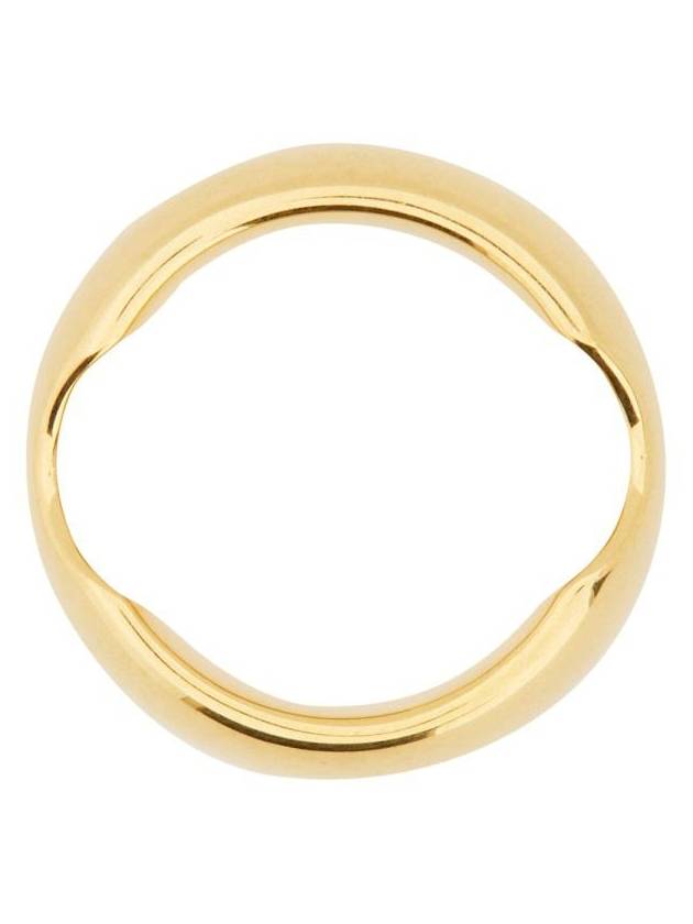 Luxury Balenciaga engraved logo polished finish ring 765847TZ99G
