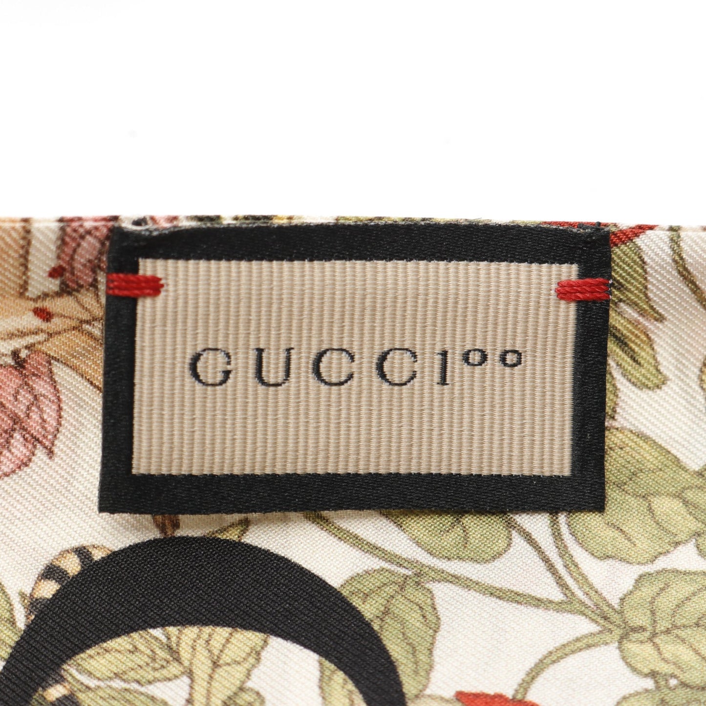 Luxury Gucci Trending 2025 Scarf Botanical Silk Beige Multicolor 100th Anniversary