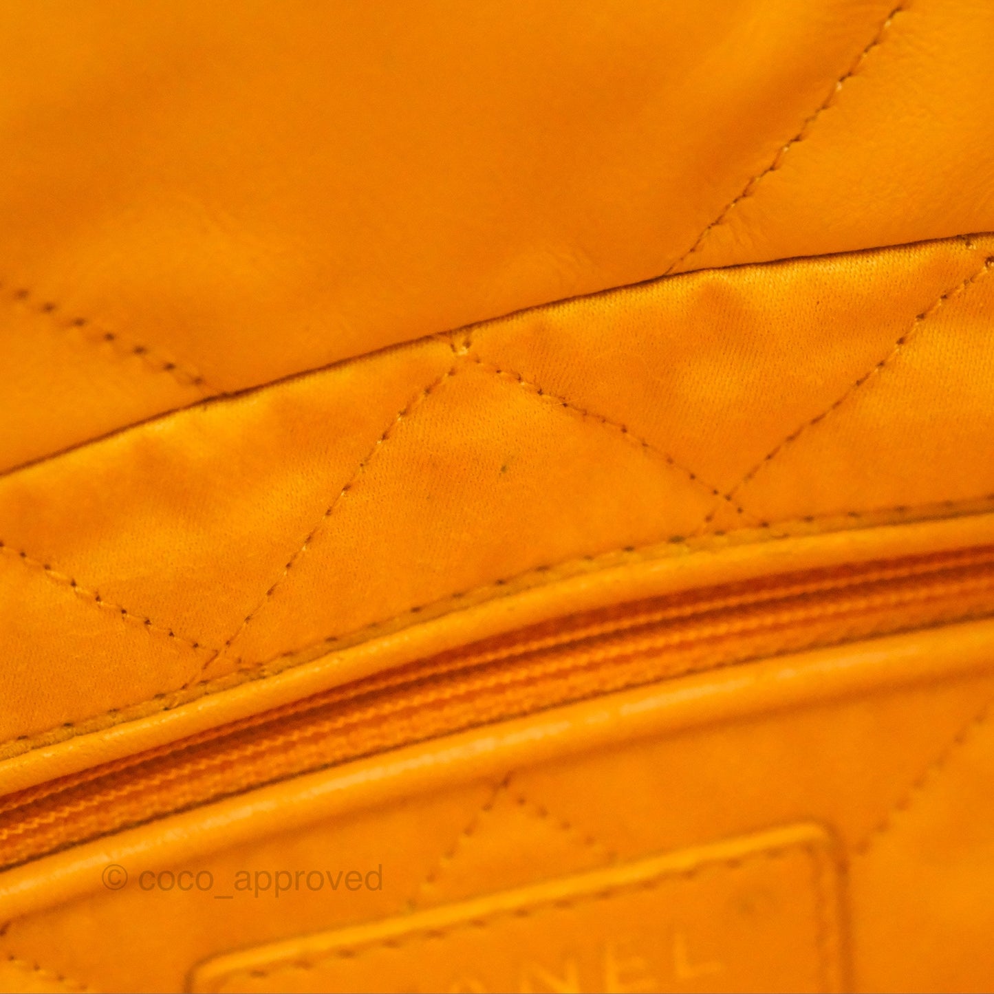 Chanel 22 Small Mustard Yellow Shiny Aged Calfskin Aged Gold Hardware
