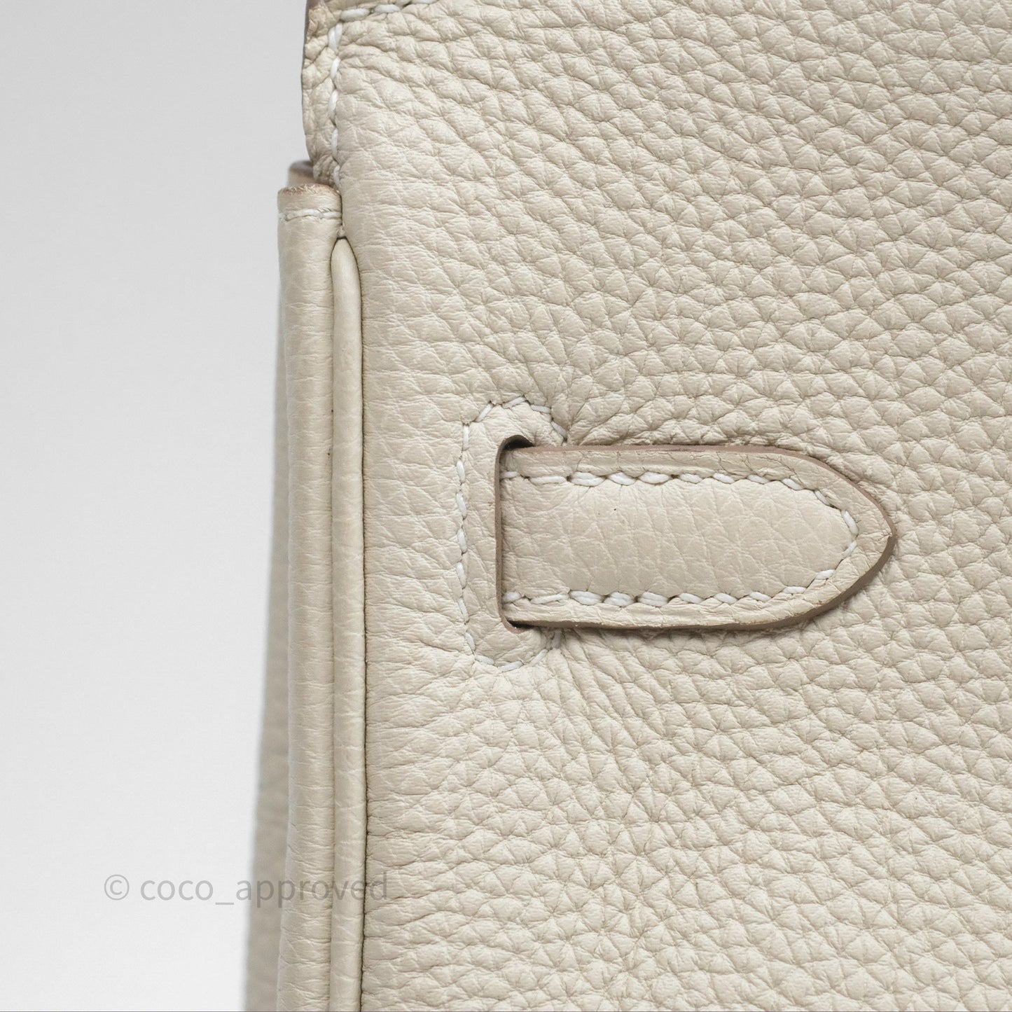 Hermès Birkin 25 Retourne Craie 10 Togo Gold Hardware