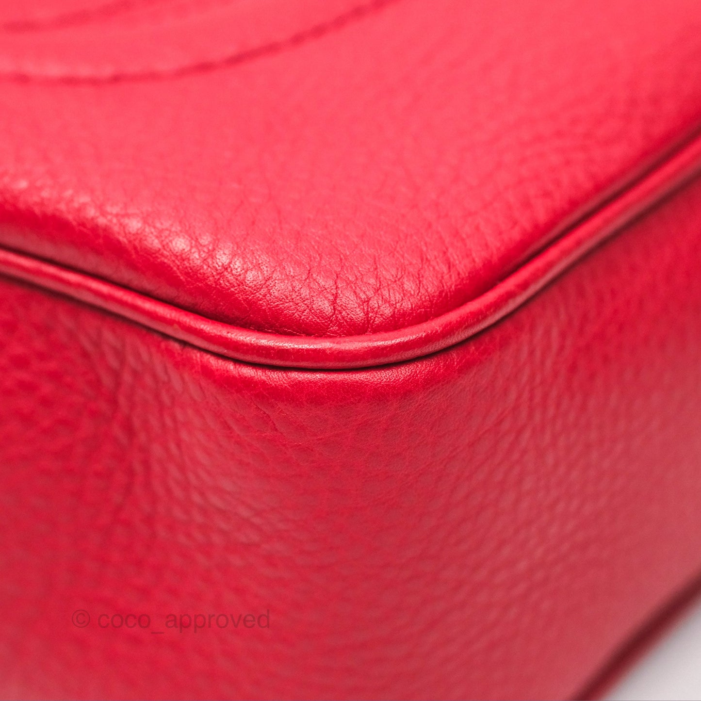 Gucci Small Soho Disco Bag Red Calfskin