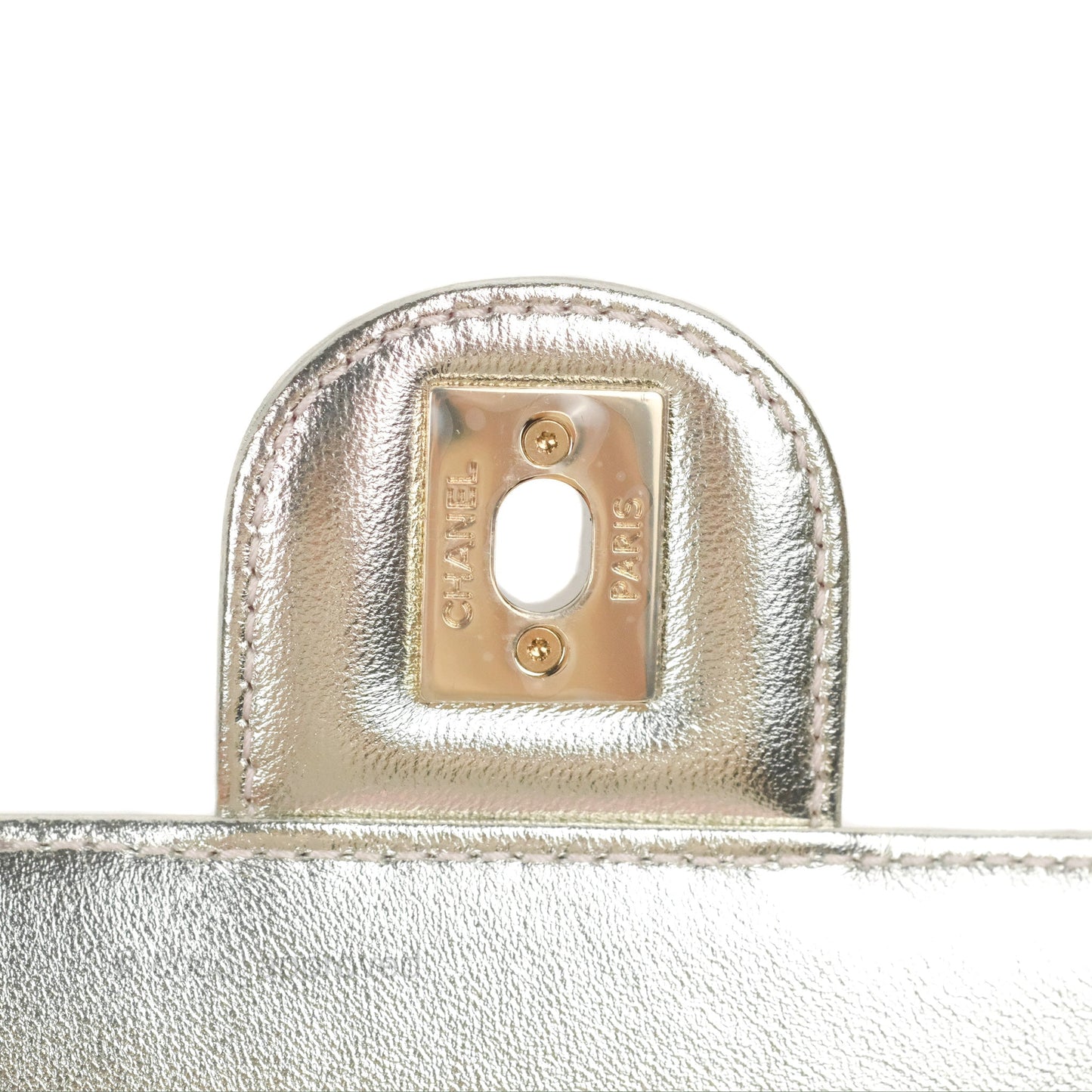 Chanel Mini Flap Bag Metallic Gradient Pink/Silver Lambskin Gold Hardware