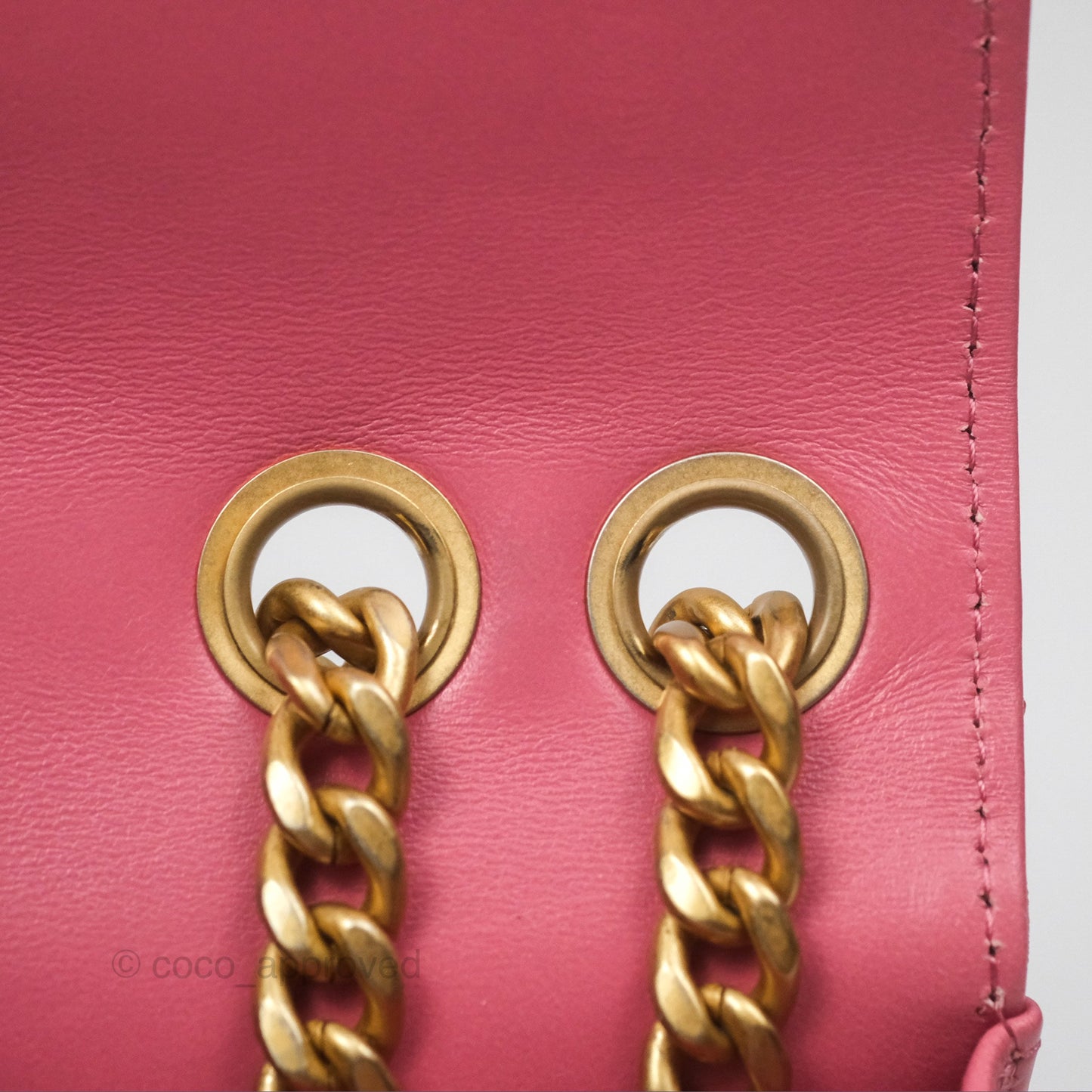 Chanel All Slide Wallet on Chain WOC Adjustable Chain Quilted Pink Lambskin