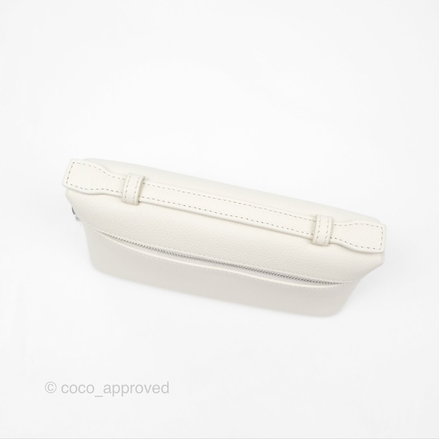 Loro Piana Extra Pocket L19 White Grained Calfskin