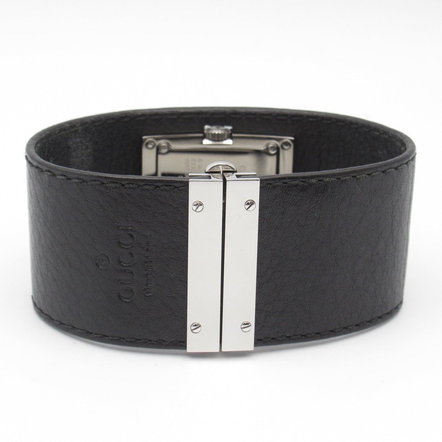 Luxury Gucci Trending 2025 Bangle watch Women Watch Quartz Stainless steel Leather belt Black
