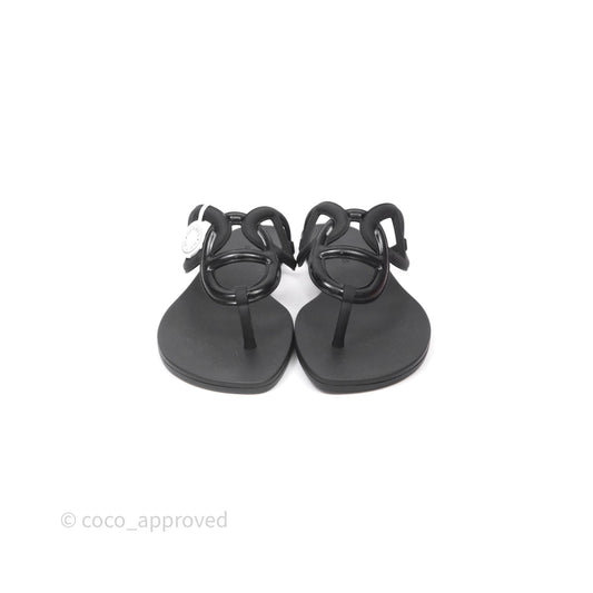 Hermes Egerie Sandal Noir Size 37