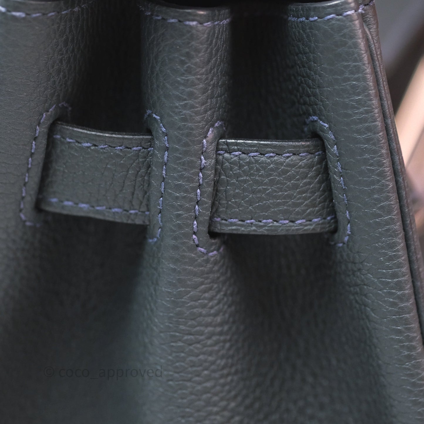 Hermès Birkin 30 Vert Rousseau V0 Togo Palladium Hardware