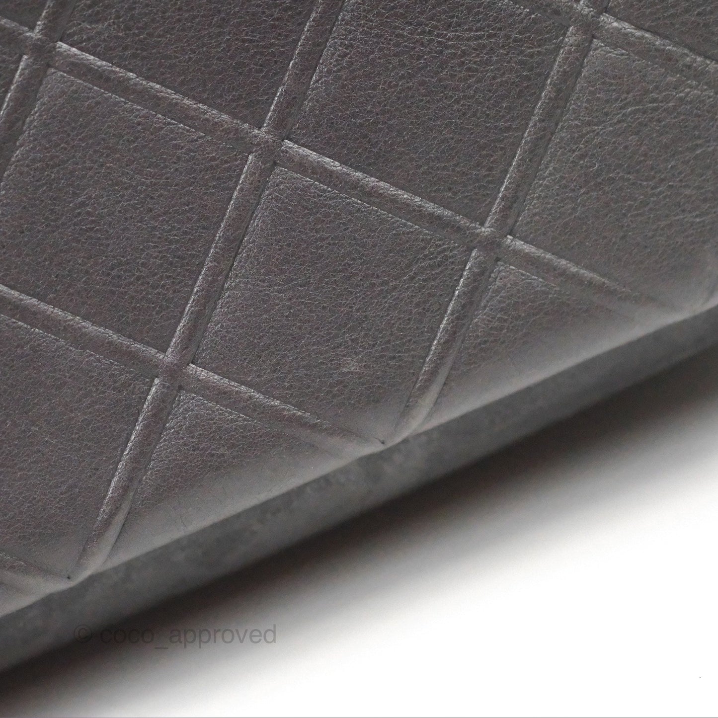 Chanel New Chic Flap Dark Grey Calfskin Ruthenium Hardware