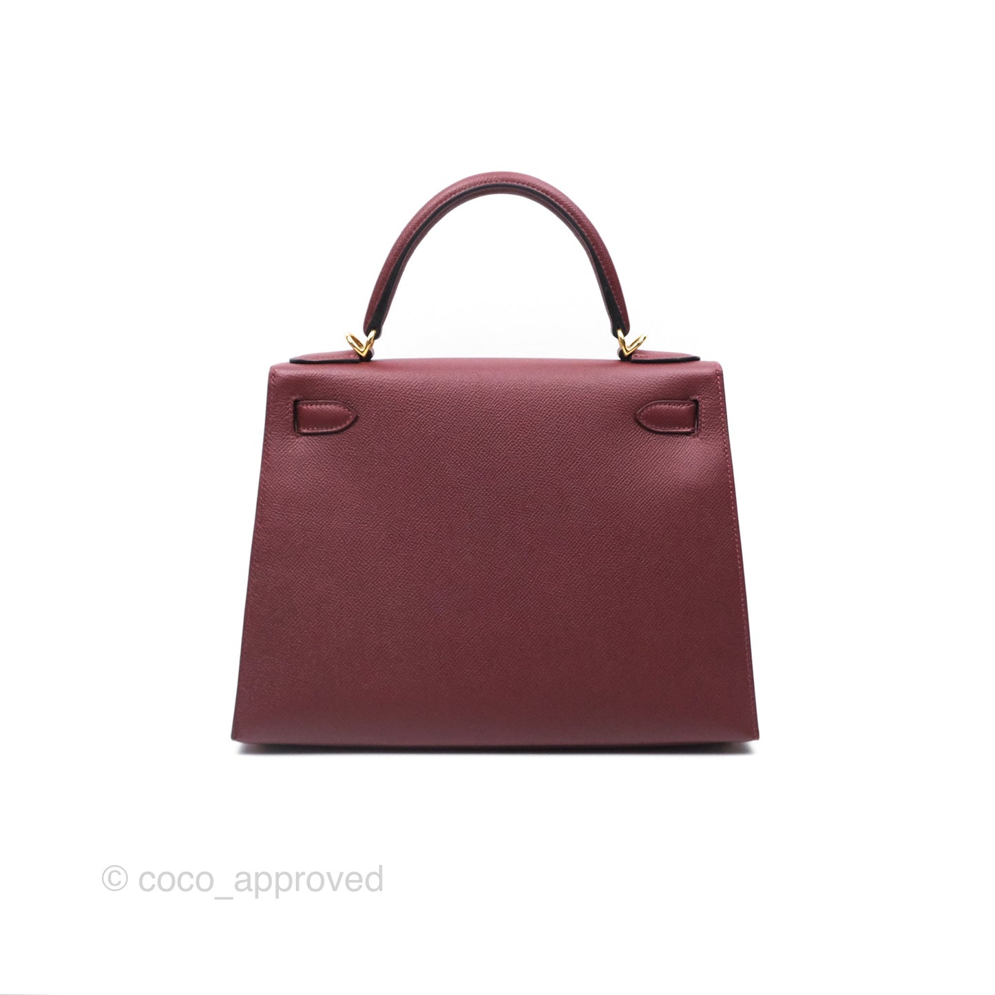 Hermès Kelly 28 Sellier Rouge Epsom Gold Hardware