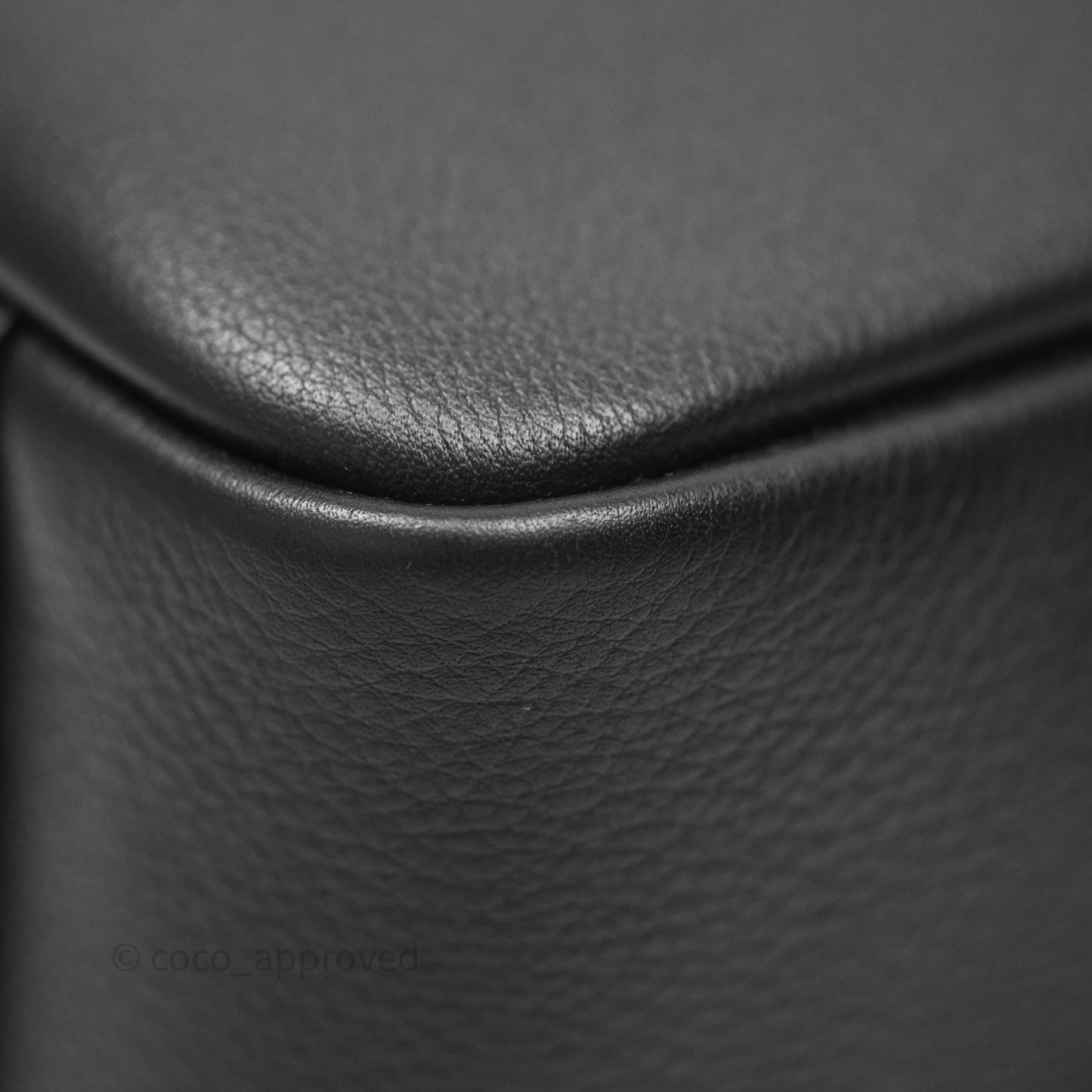 Saint Laurent LE 5 à 7 Supple Small Black Grained Leather Gold Hardware