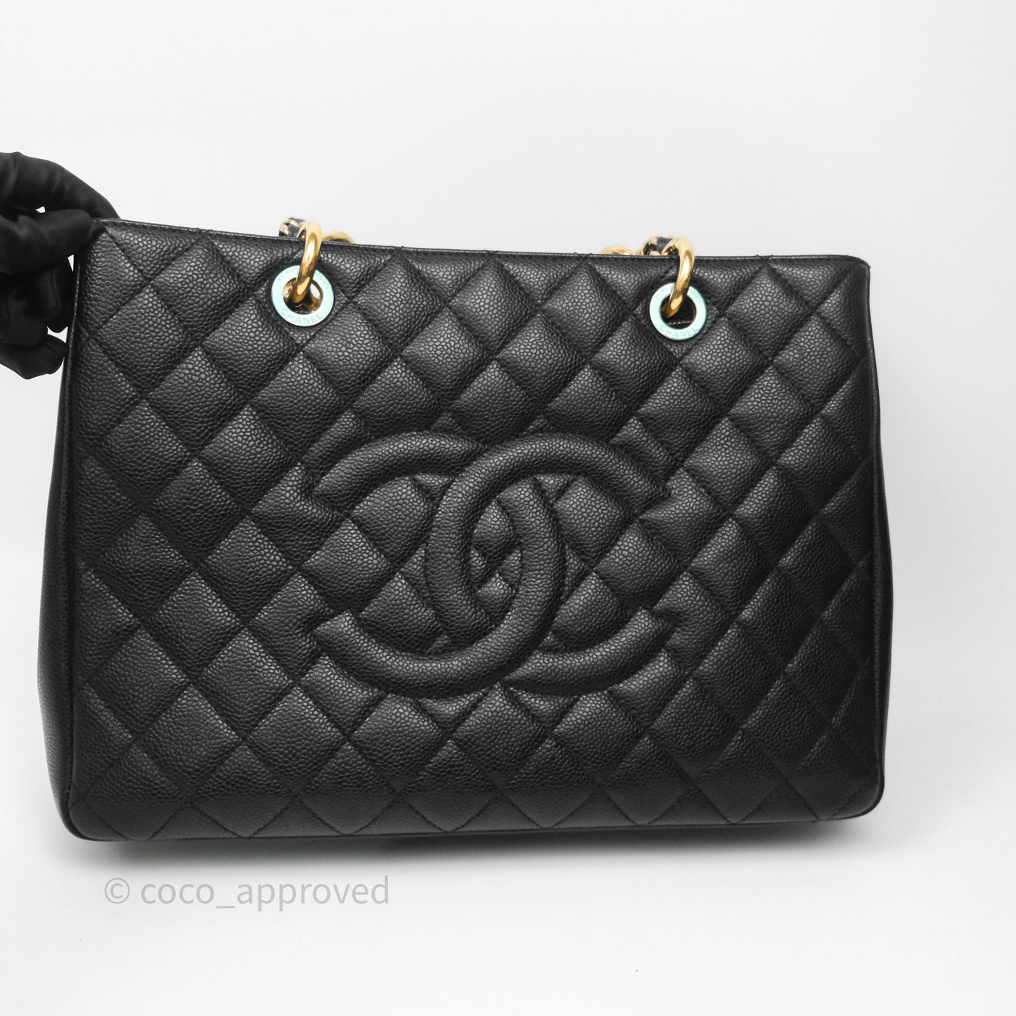 Chanel GST Black Caviar Gold Hardware