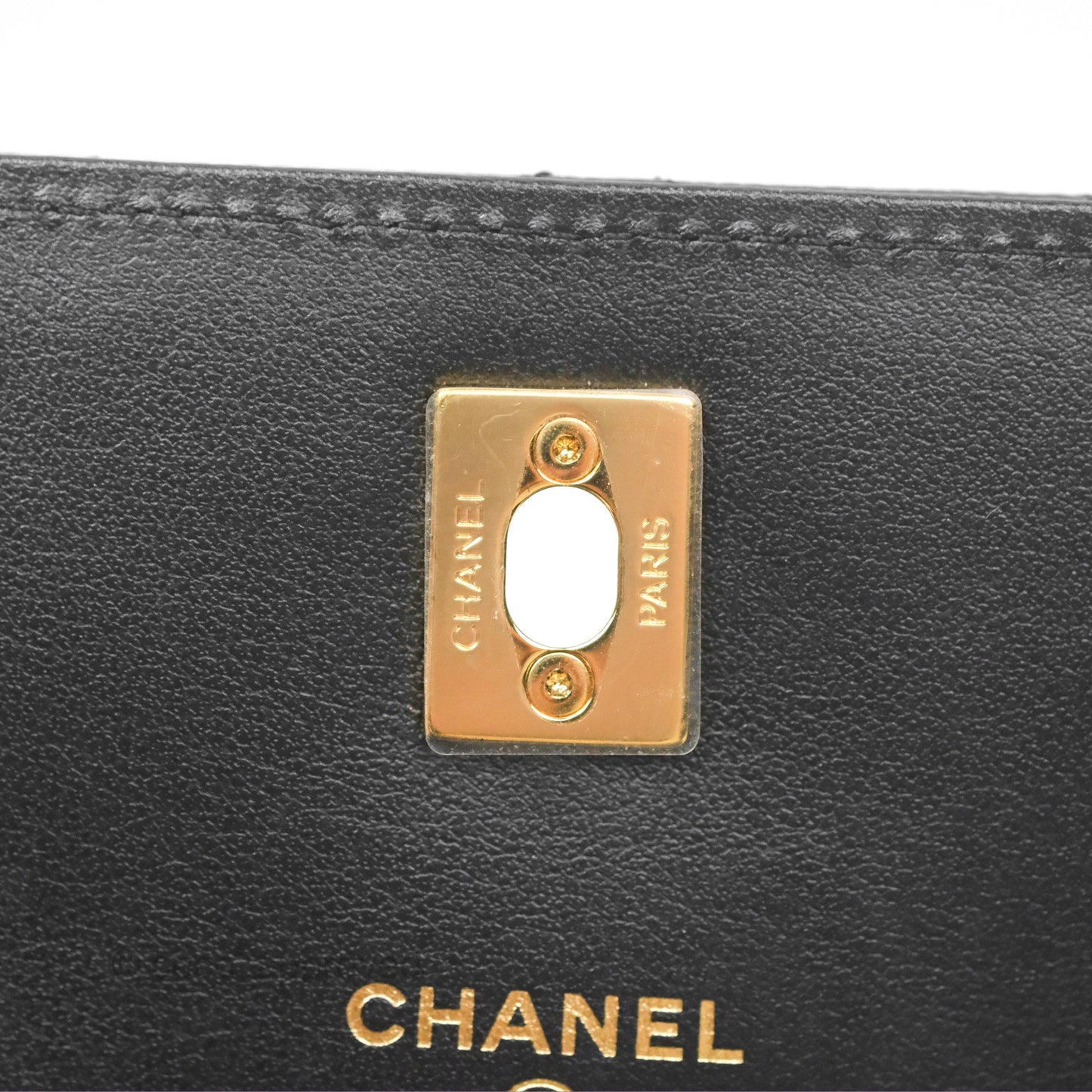 Chanel Mini WOC Bag Charm Black Caviar Gold Hardware