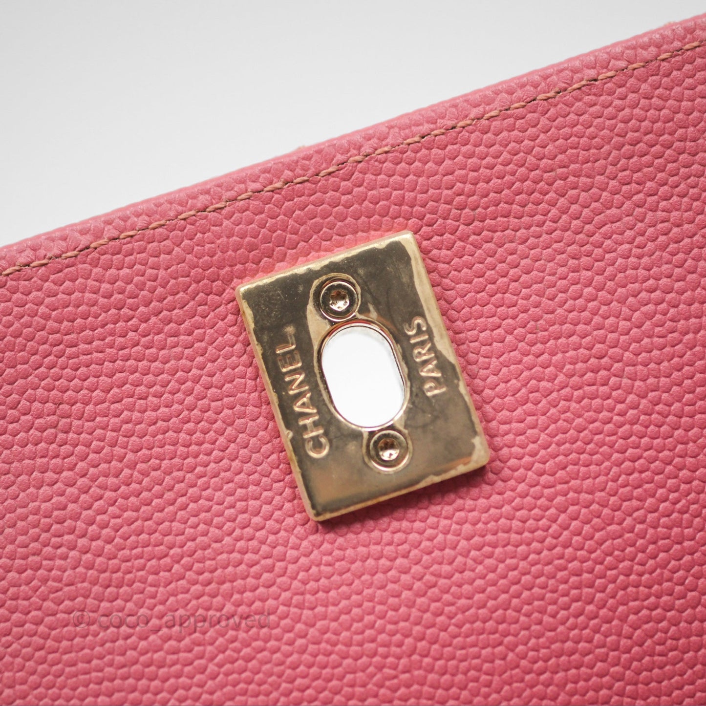Chanel Quilted Medium Business Affinity Flap Rose Pink Caviar Gold Hardware