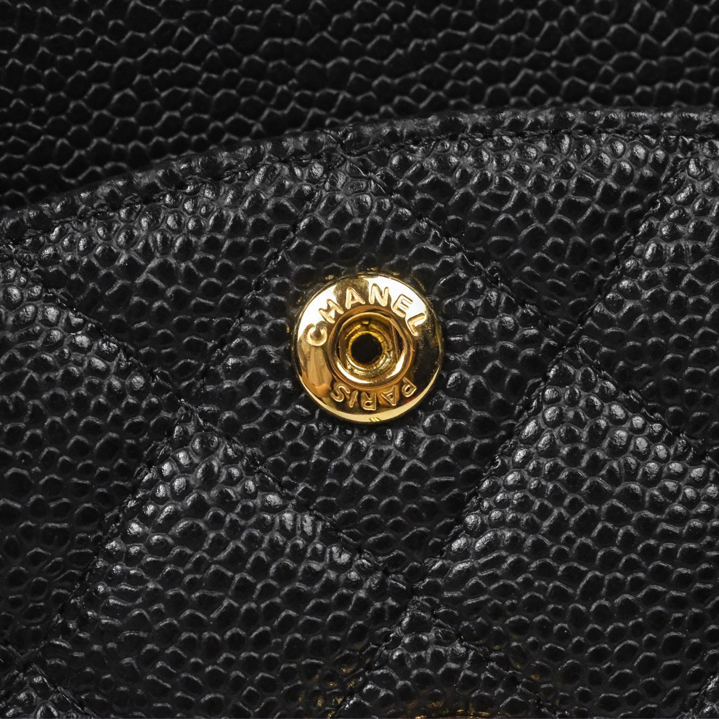 Chanel Small S/M Classic Flap Quilted Black Caviar Gold Hardware