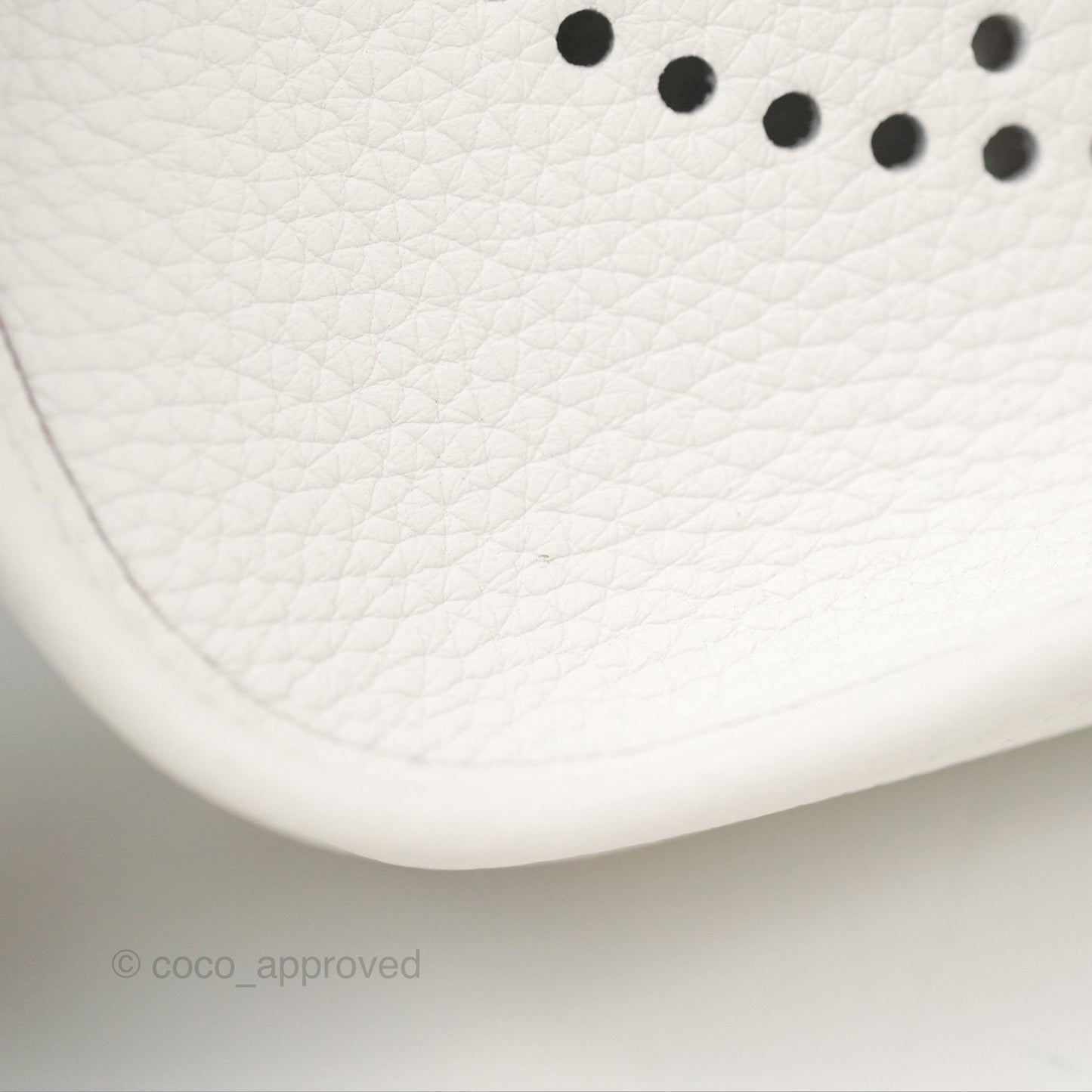 Hermès Mini Evelyne 16 New White Clemence Palladium Hardware