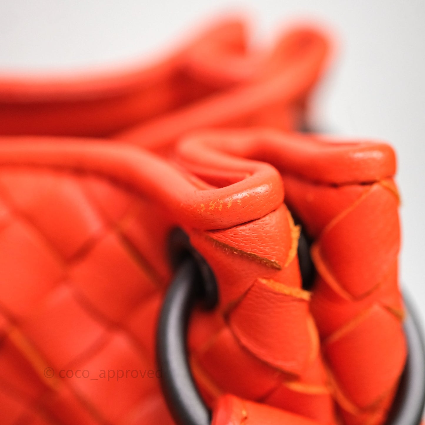 Bottega Veneta Nappa Intrecciato Parachute Tote Bag Orange