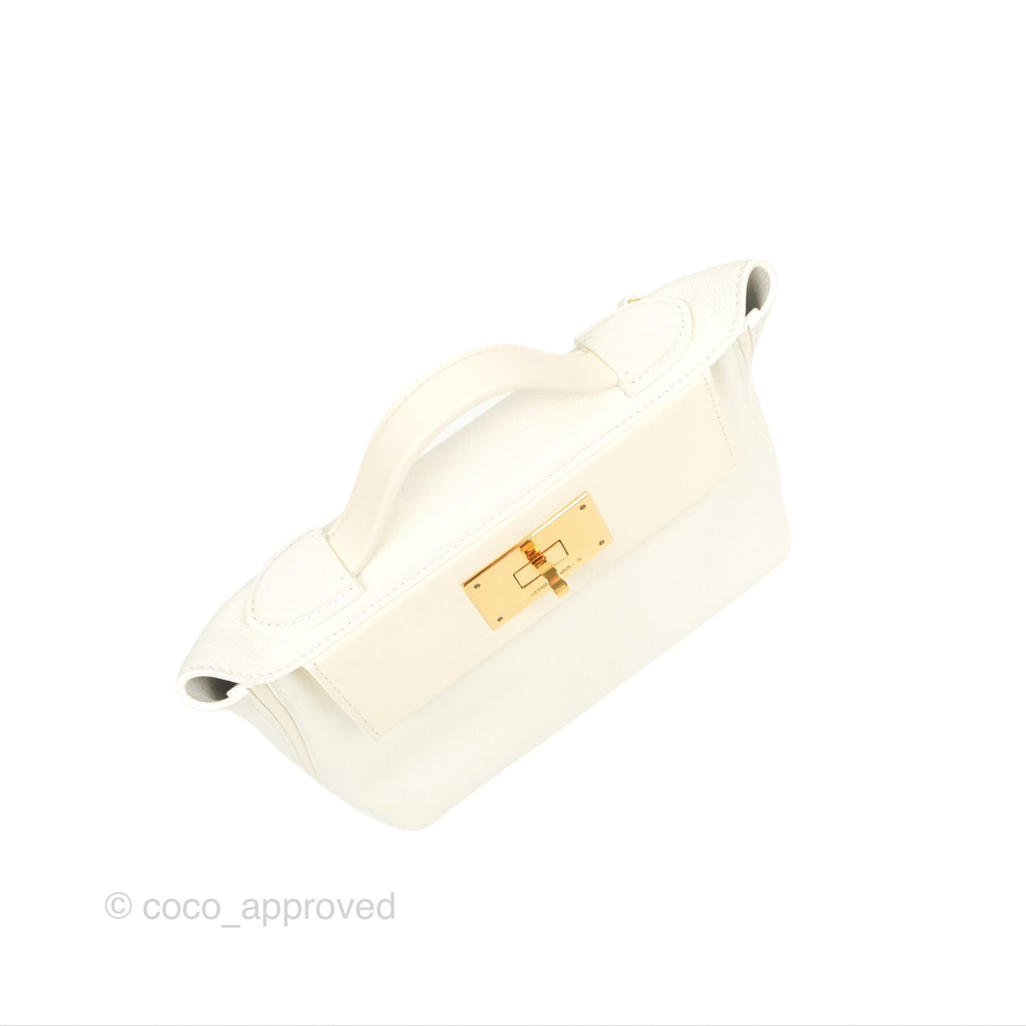Hermès 24/24 21 Mini Blanc/Nata Evercolour/Swift Gold Hardware