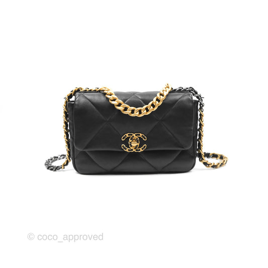 Chanel 19 Small Black Mixed Hardware