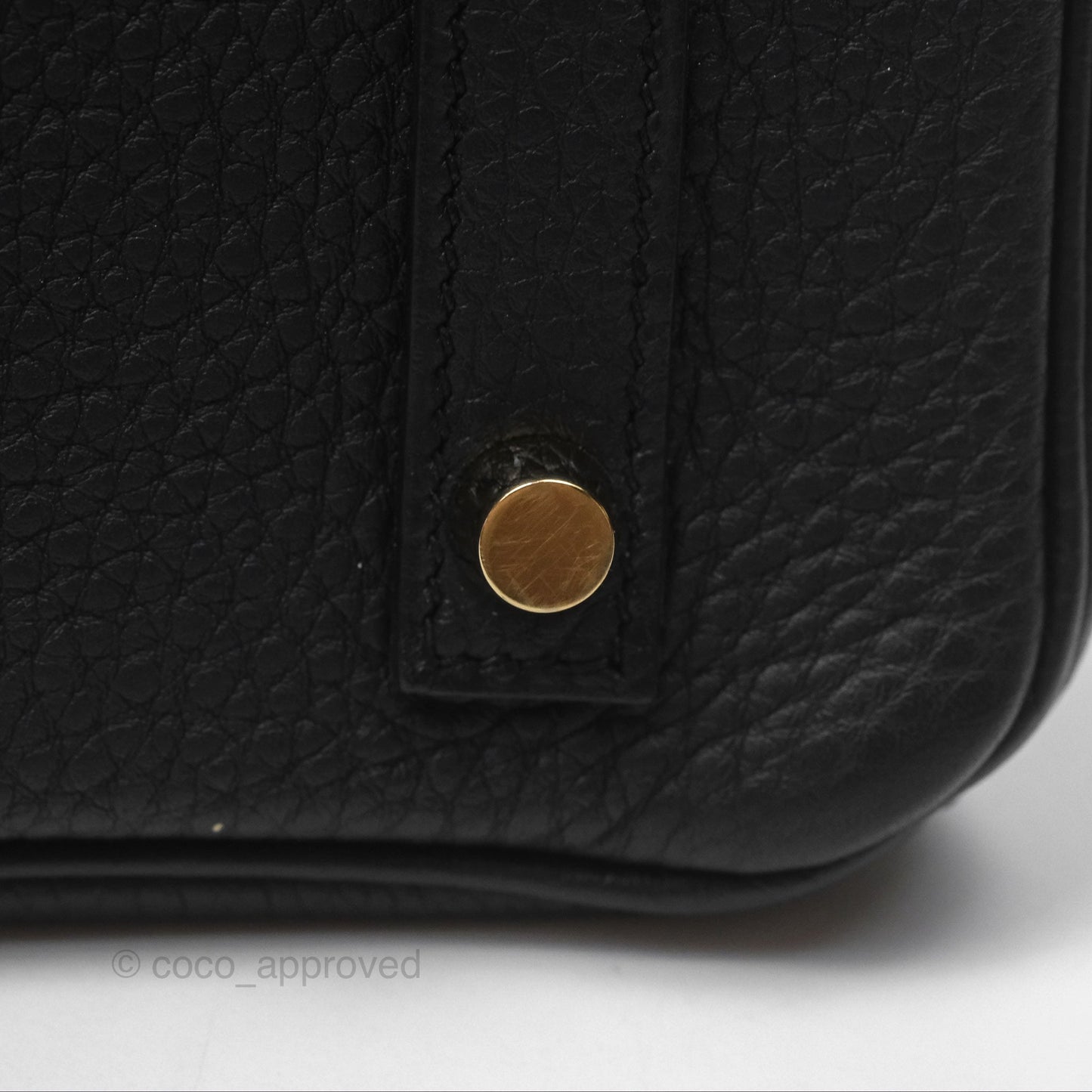 Hermès Birkin 30 Retourne Black Noir 89 Togo Gold Hardware