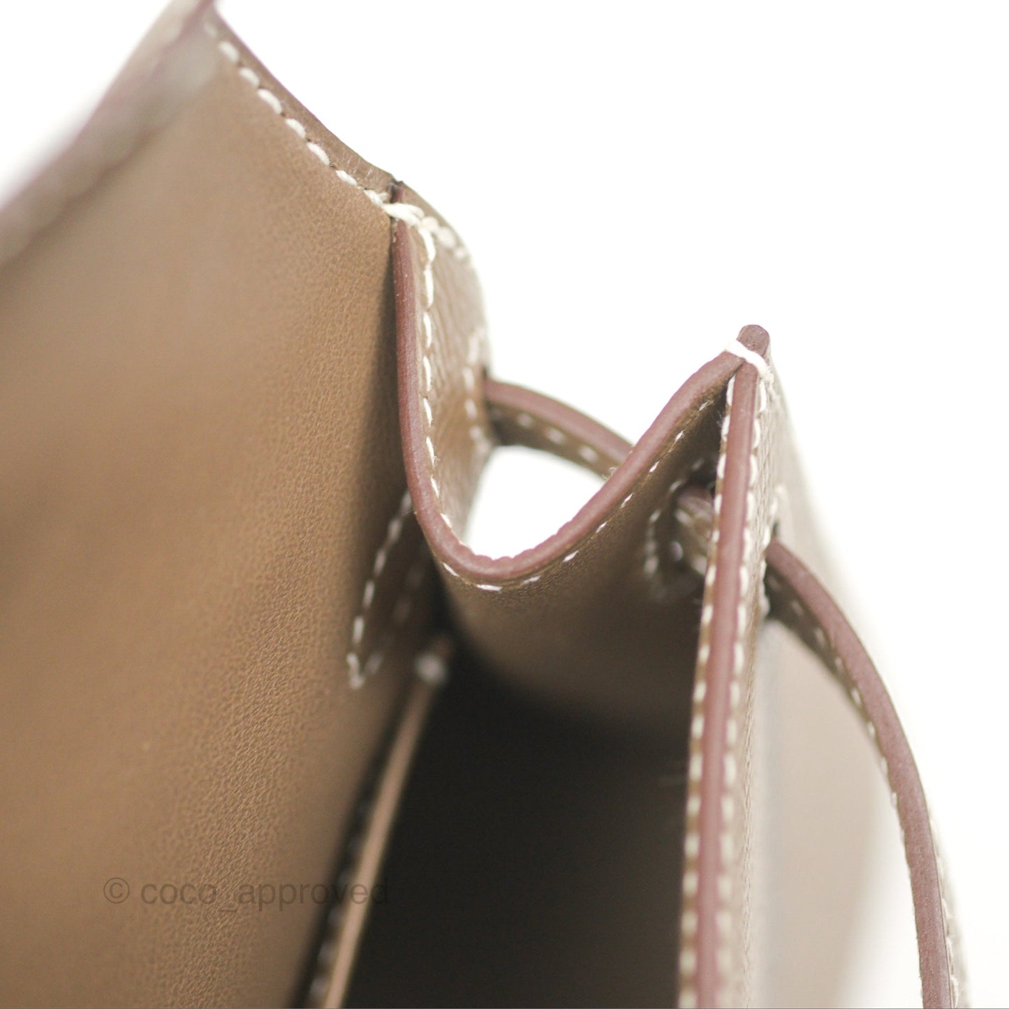 Hermès Mini Kelly II Etoupe Epsom Gold Hardware