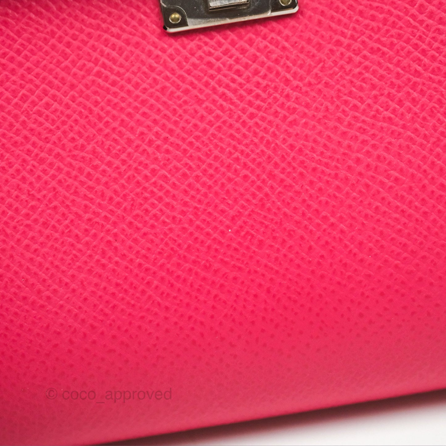 Hermès Clic 16 Wallet On Chain Rose Extreme Epsom Palladium Hardware