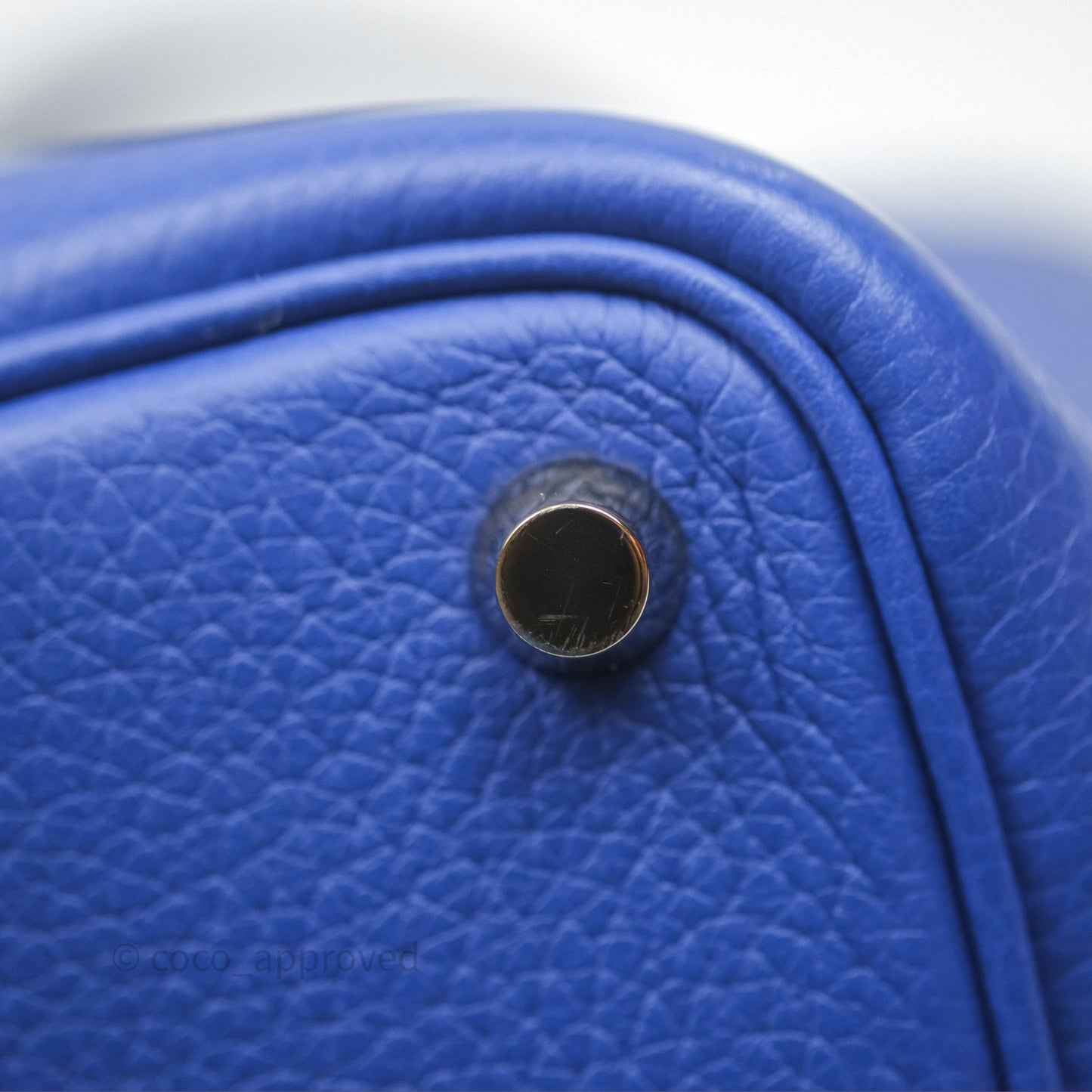 Hermès Picotin 18 Bleu Électrique 7T Clemence Gold Hardware