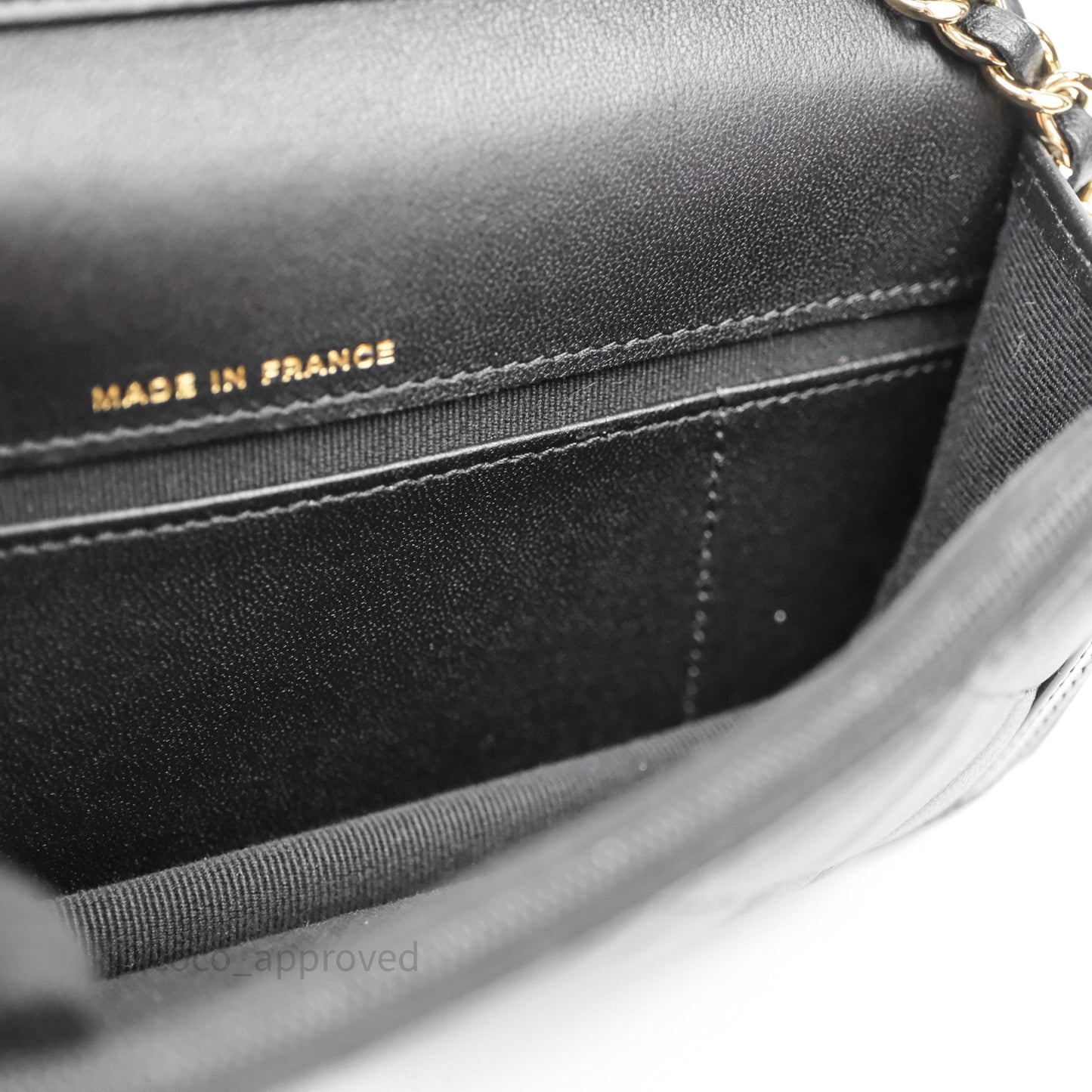Chanel Mini Flap Bag Black Lambskin Gold Hardware