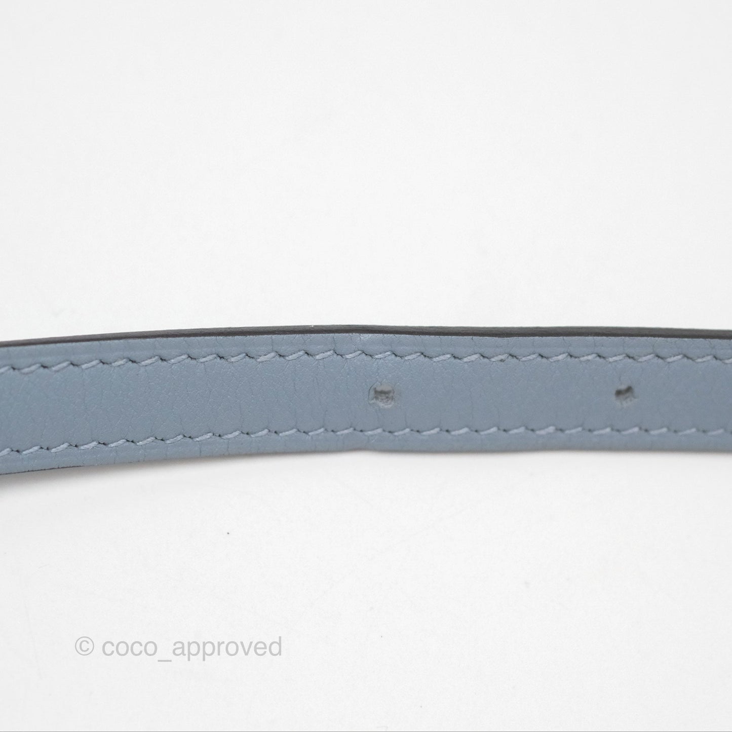 Hermès 24/24 21 Mini Bleu Lin J7 Evercolor/ Swift Gold Hardware