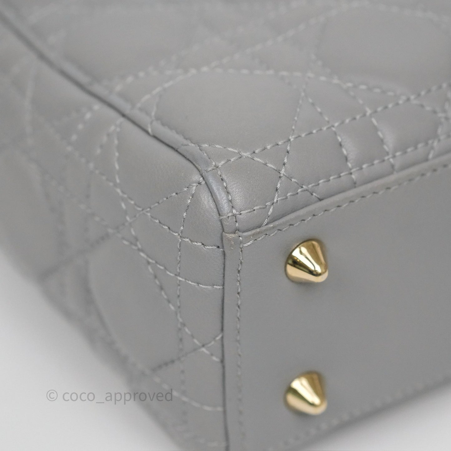 Dior Lady Dior My ABCDior Grey Lambskin Cannage