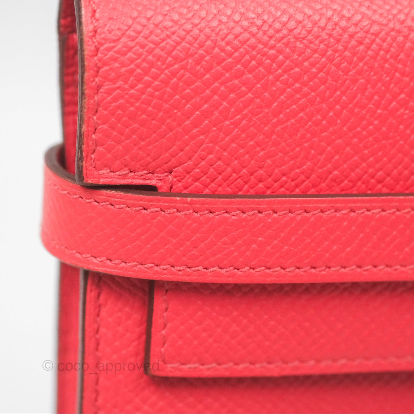 Hermès Kelly Wallet Pink Epsom Palladium Hardware