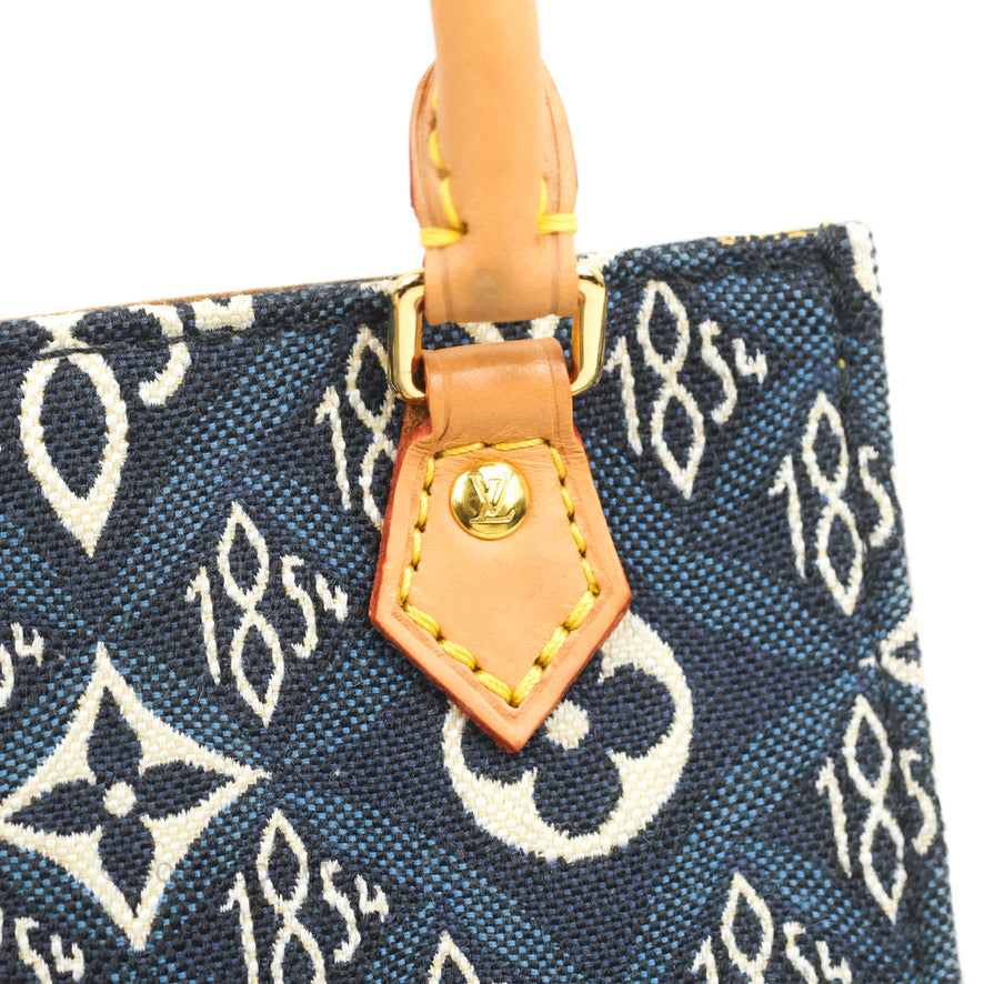 Louis Vuitton Petit Sac Plat Bag Denim Since 1854