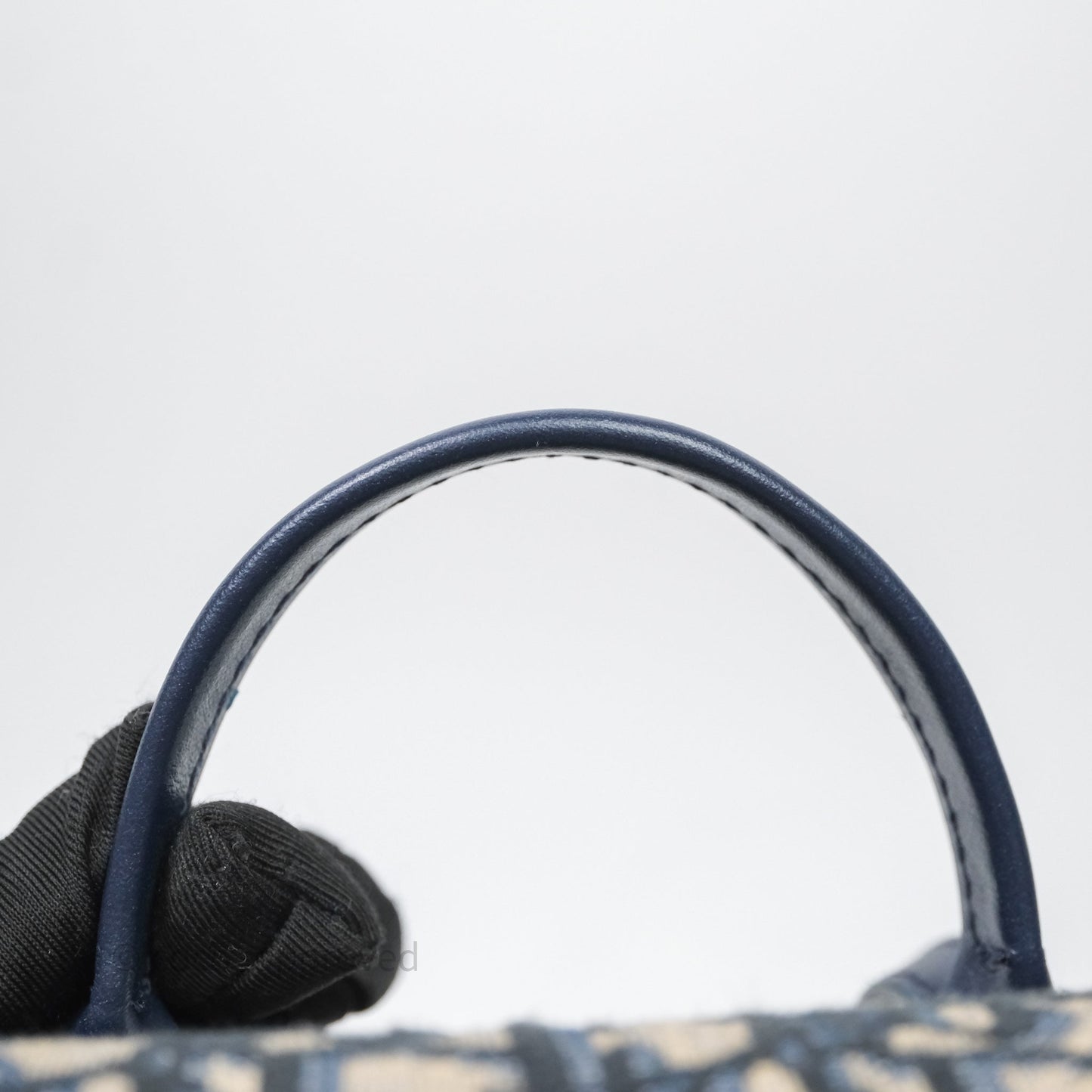 Christian Dior Mini Backpack Oblique Jacquard Beige and Blue