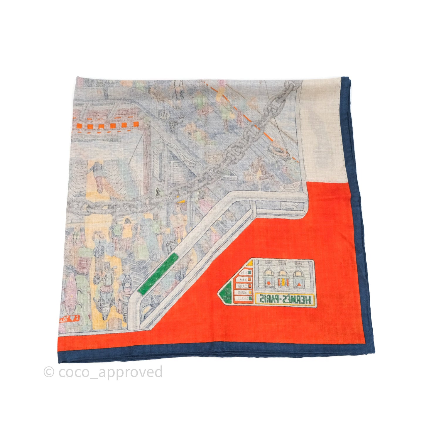 Hermès Ferry Tales Scarf 100 Cashmere/ Silk