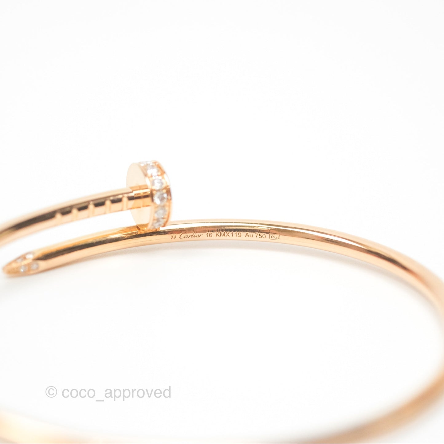 Cartier Juste Un Clou Bracelet Rose Gold Diamond