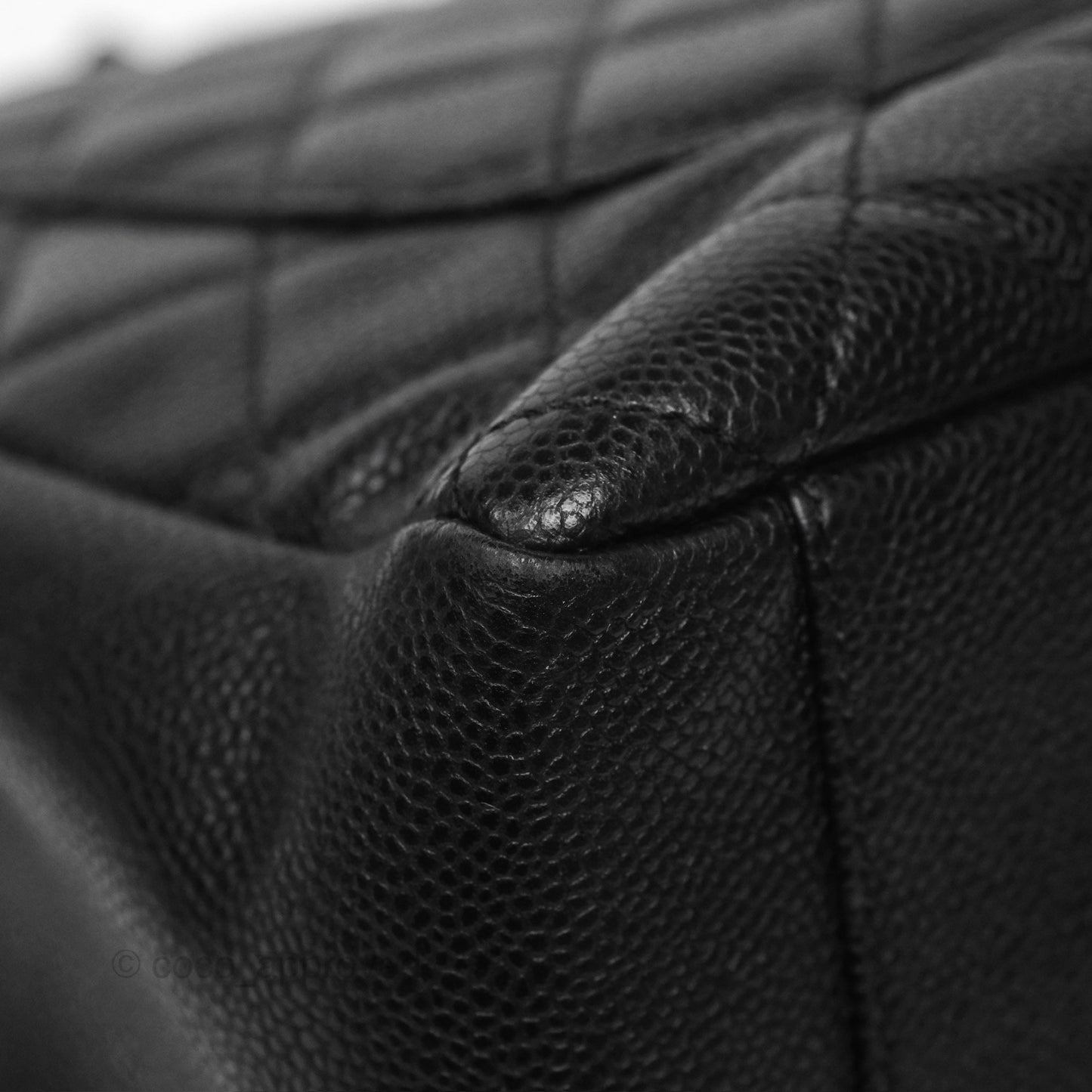 Chanel GST Black Caviar Silver Hardware