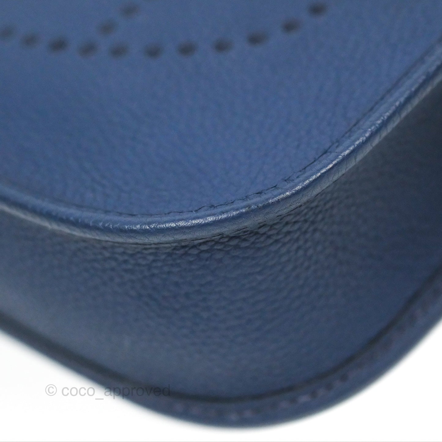 Hermès Mini Evelyne 16 Amazone Bleu Saphir/ Bleu Indigo Gold Hardware