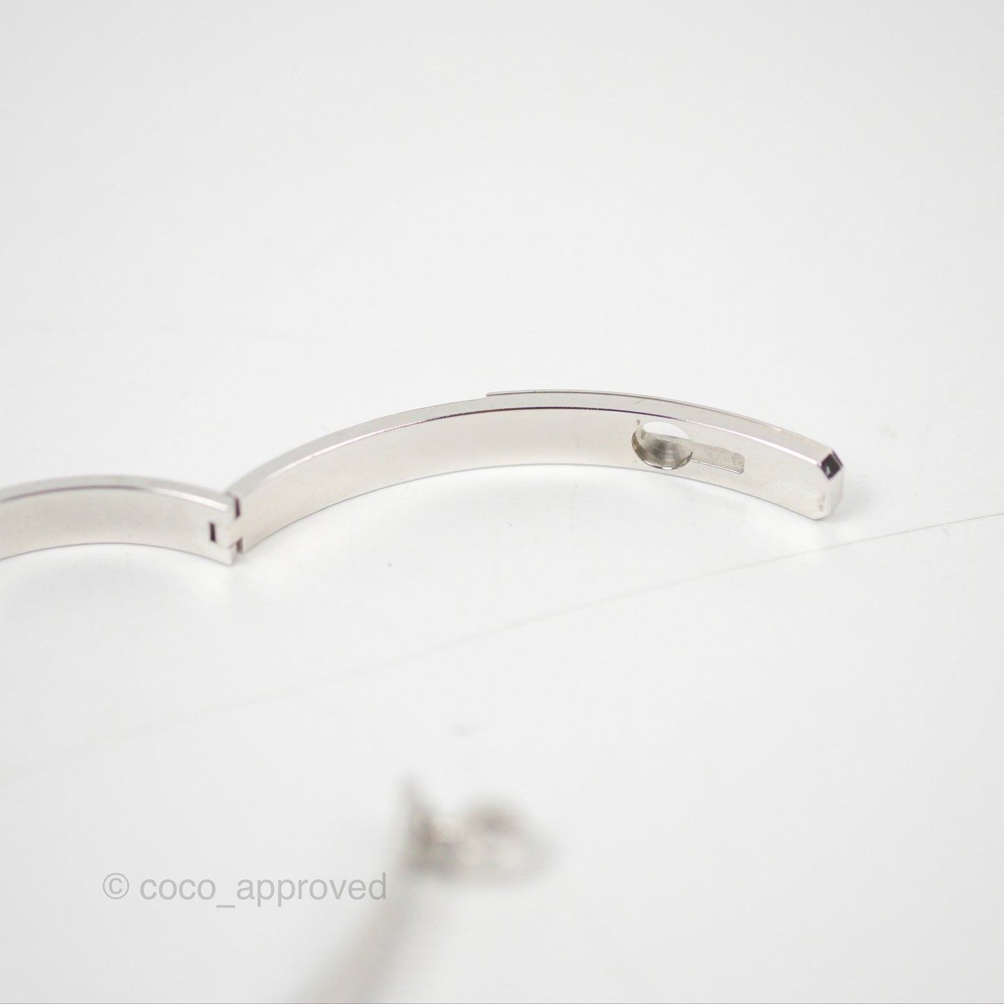 Hermès Kelly Bracelet PM 4 Diamonds White Gold