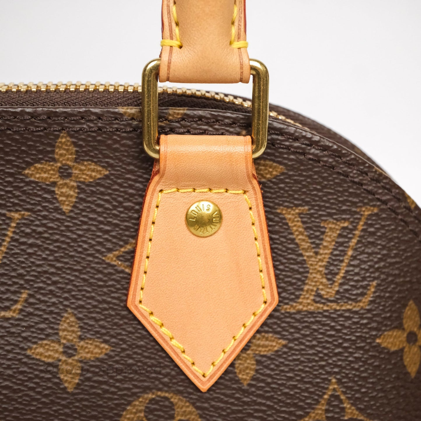 Louis Vuitton Monogram Alma BB Bag Gold Hardware