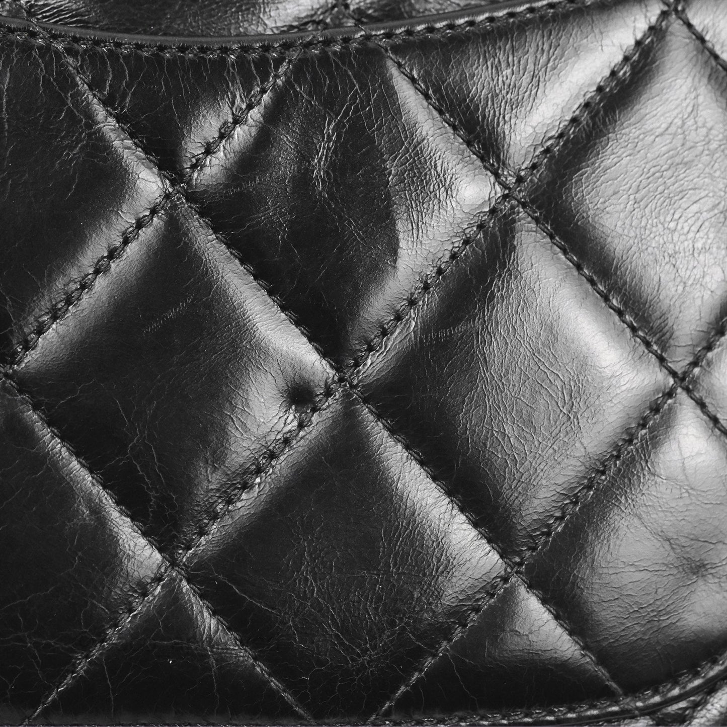 Chanel Gold Bar Top Handle Shoulder Bag Black Glazed Aged Calfskin Aged Gold Hardware