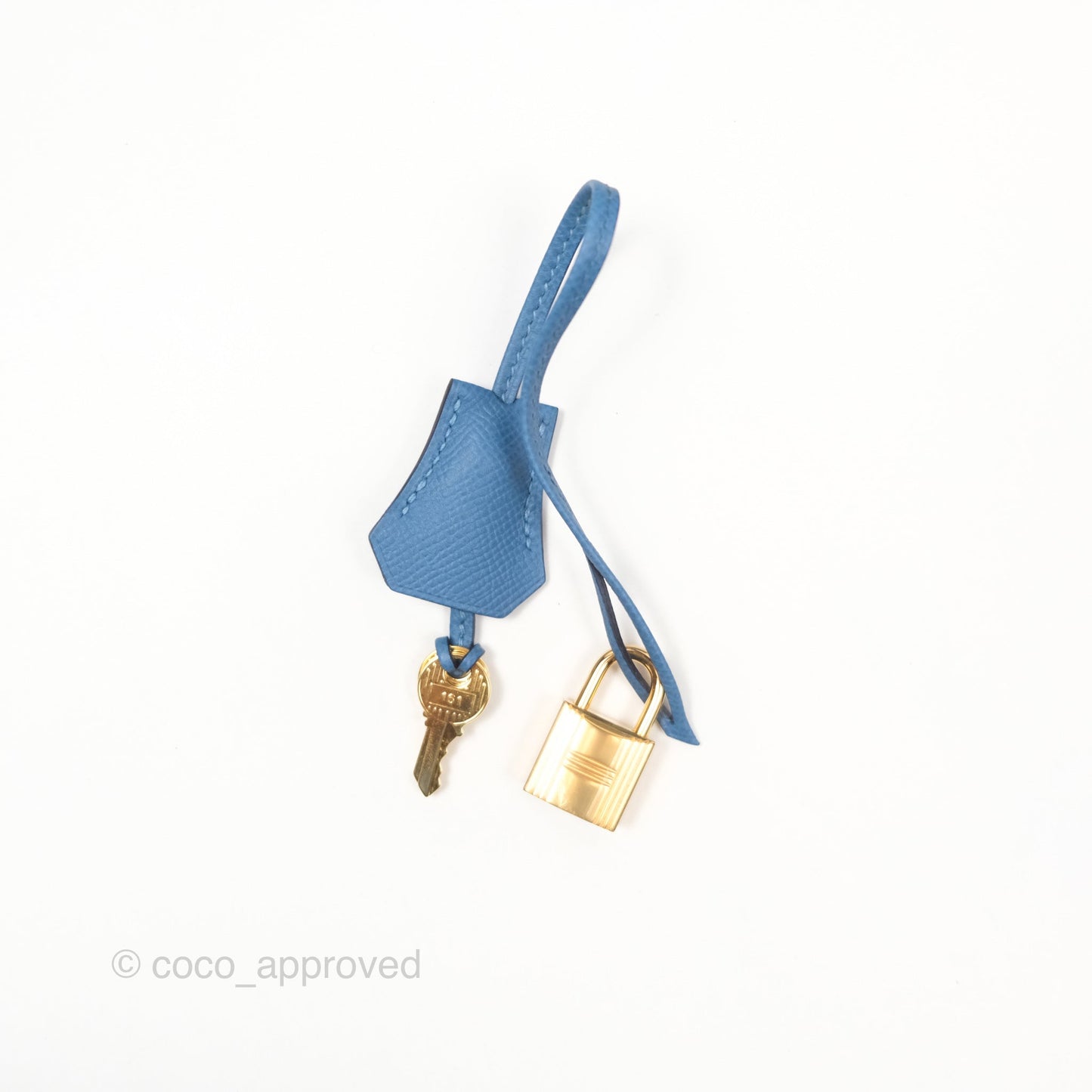 Hermès Birkin 30 Retourne Bleu Brighton 7E Epsom Gold Hardware