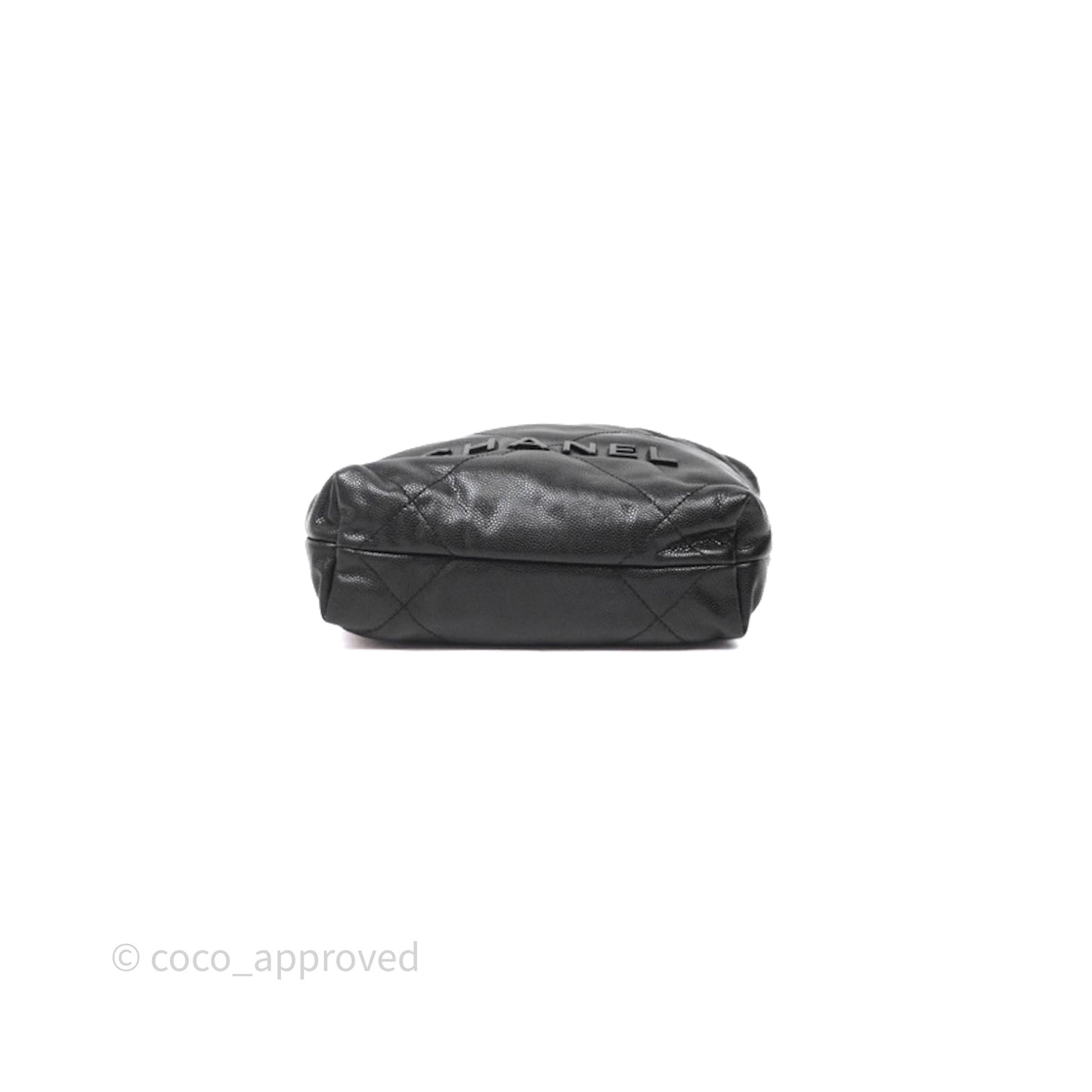 Chanel 22 Mini Black Caviar Aged Gold Hardware